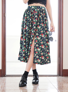flower vent skirt (2color)