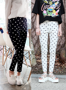 dot skinny pants (2color)