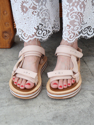 double strap sandal (2 colors)